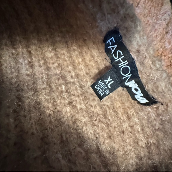 Fashion Nova Under Wraps Rib Knit Sweater mocha Knit Cardigan - Picture 4 of 5